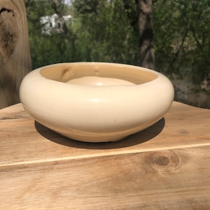 MCM Vintage California Pottery Made in USA Creamy Bowl/ Succulent Planter