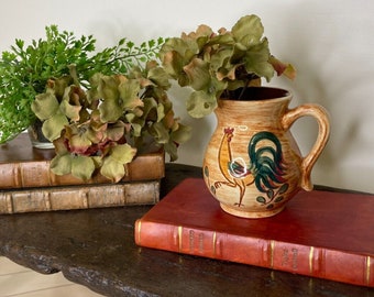 Pennsbury Pottery Red Rooster Creamer/Small Pitcher 4"