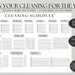 ADHD Chore Chart Adult Chore Chart for Adults Cleaning Checklist ...