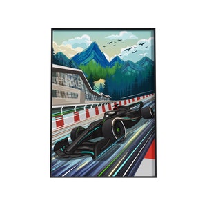 CARTEL DE F1 MERCEDES - Mercedes Amg F1, Póster de Fórmula 1, Impresión de póster en papel, Póster de carreras de F1, Póster de coche de F1, Póster de Fórmula 1, Pósteres de F1