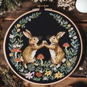 Easter Bunnies cross stitch pattern PDF – cs81