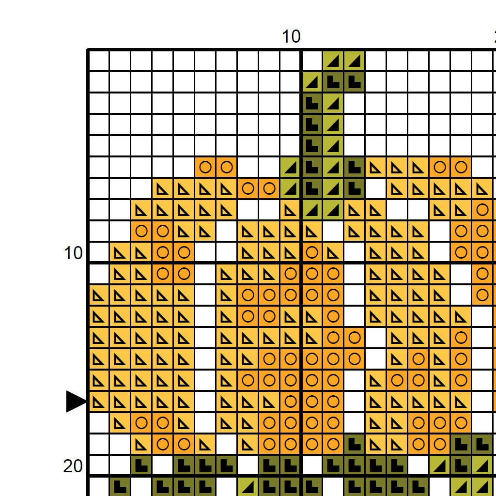 Tiny Pumpkin Cross Stitch Pattern PDF - Thanksgiving Harvest Farm ...