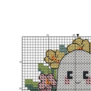 Mini Floral Ghost Cross Stitch Pattern PDF - Easy Simple Summer Flower ...
