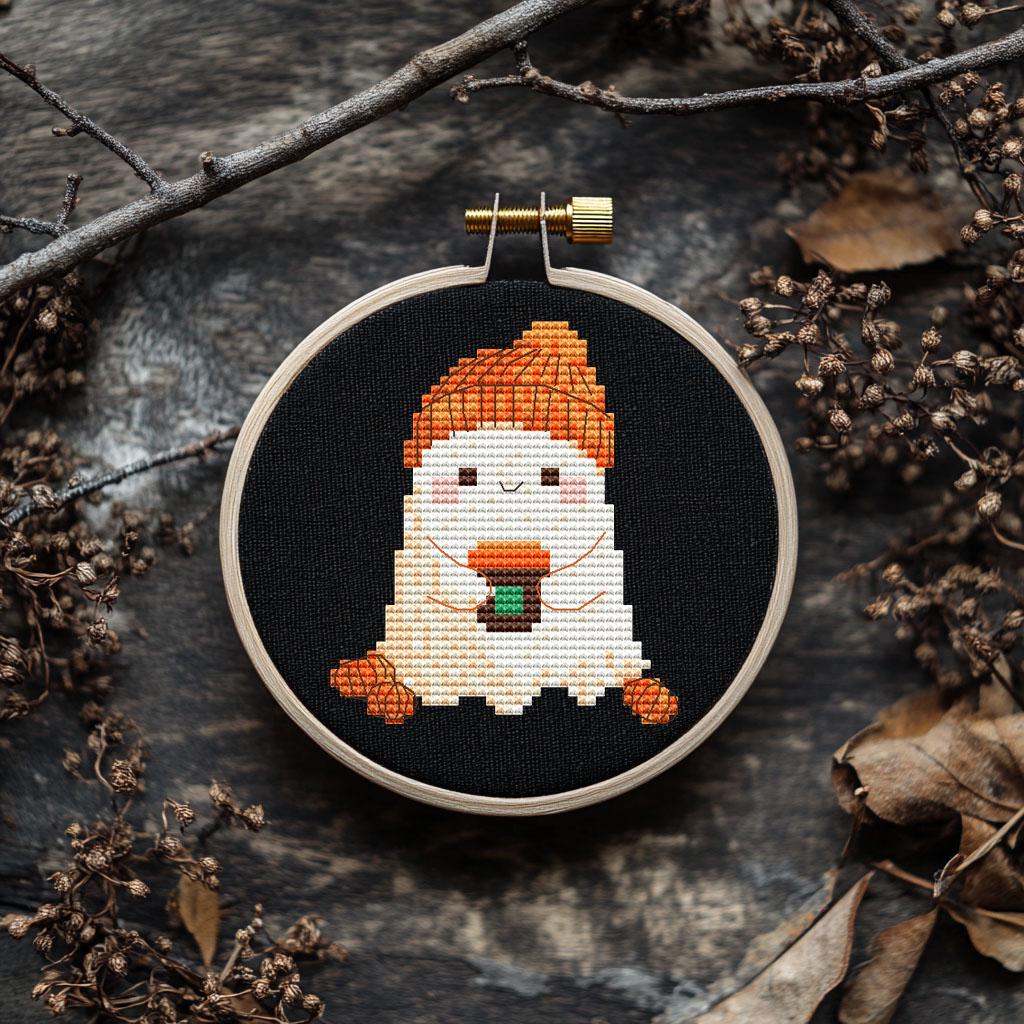 Coffee Ghost Cross Stitch Pattern PDF - Cs73 - Etsy
