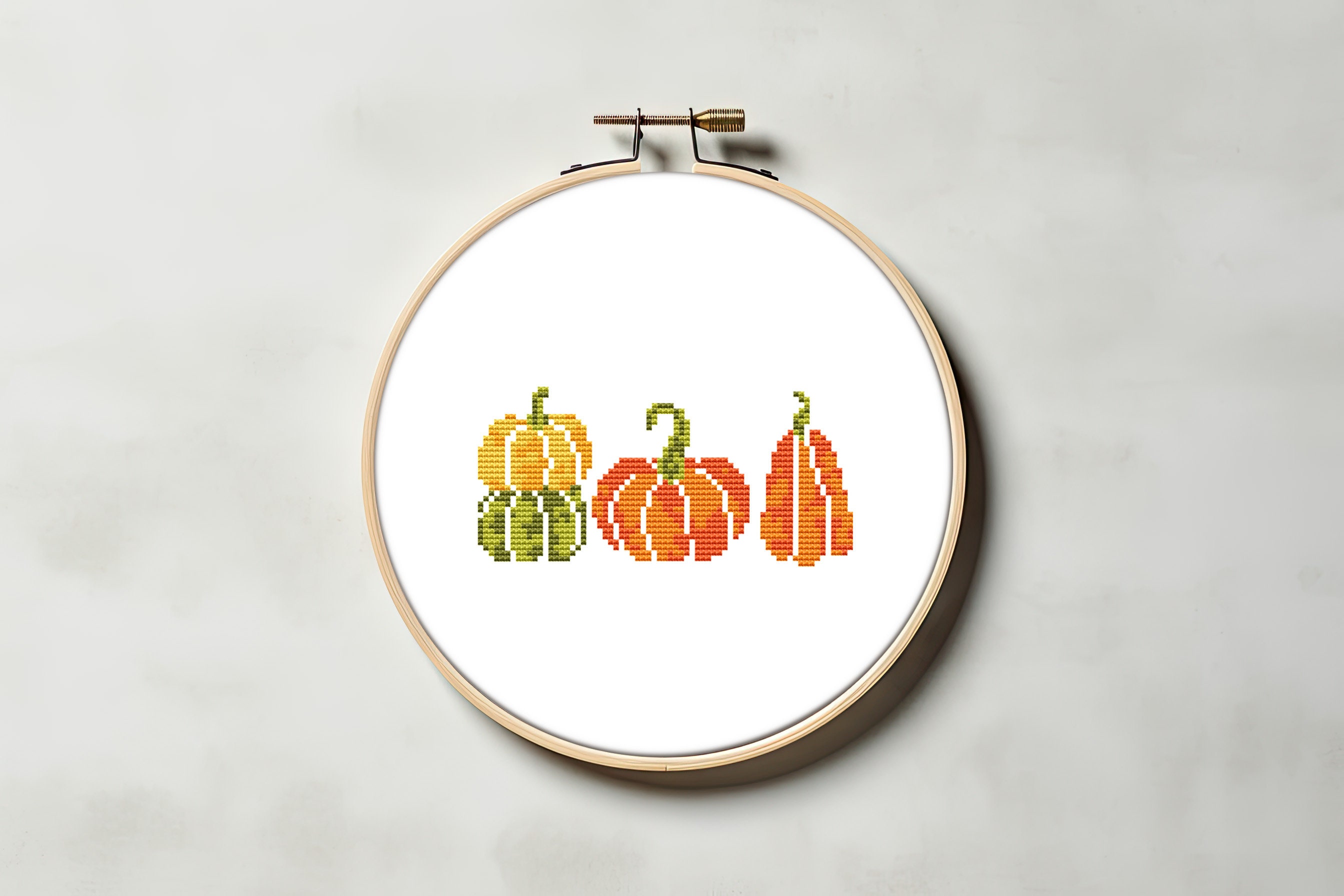 Tiny Pumpkin Cross Stitch Pattern PDF - Thanksgiving Harvest Farm ...
