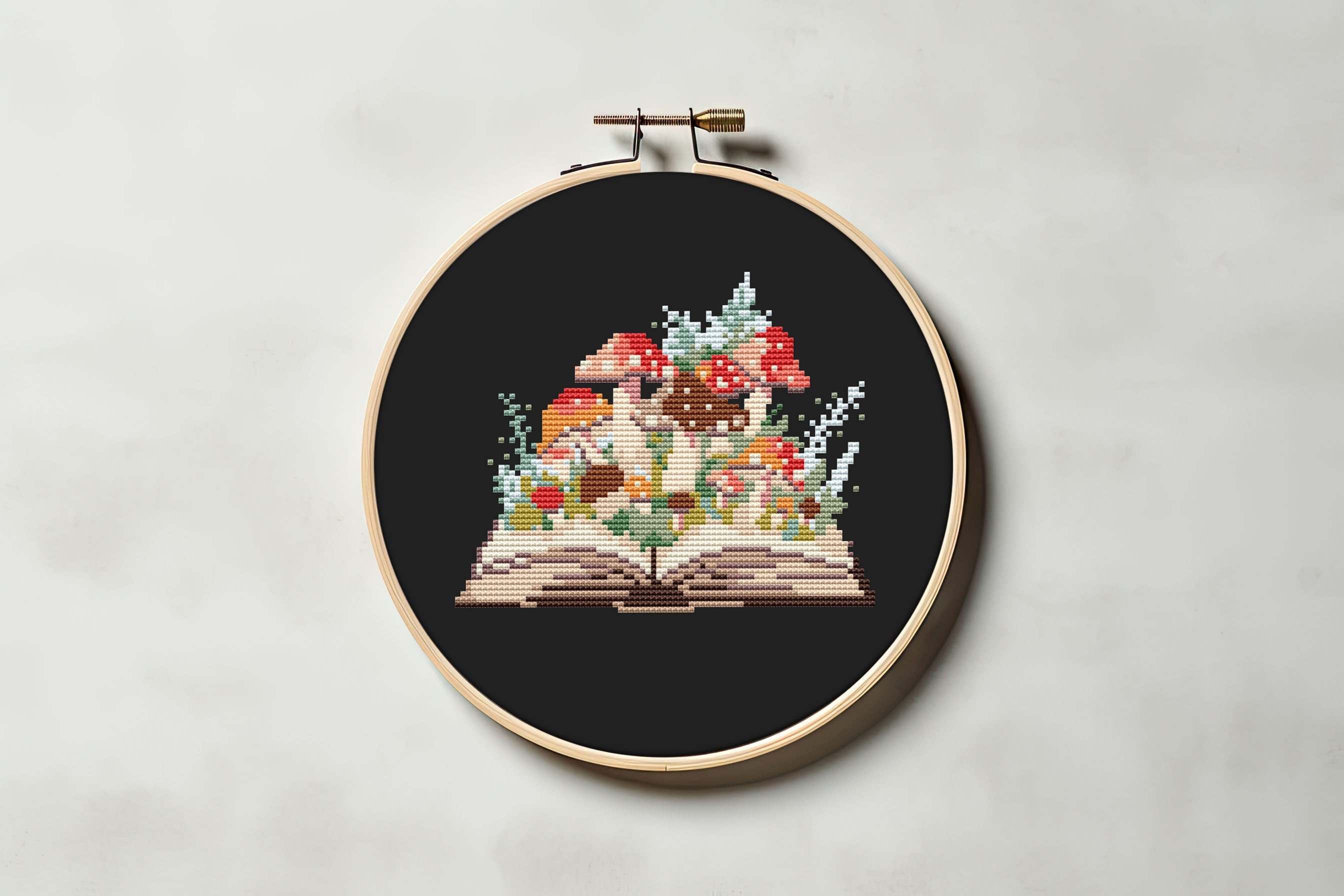 Cross Stitch Pattern PDF She is Too Fond of Books and It Has Turned Her  Brain Modern Book Lover Literary Quote DIY Gift for Readers 