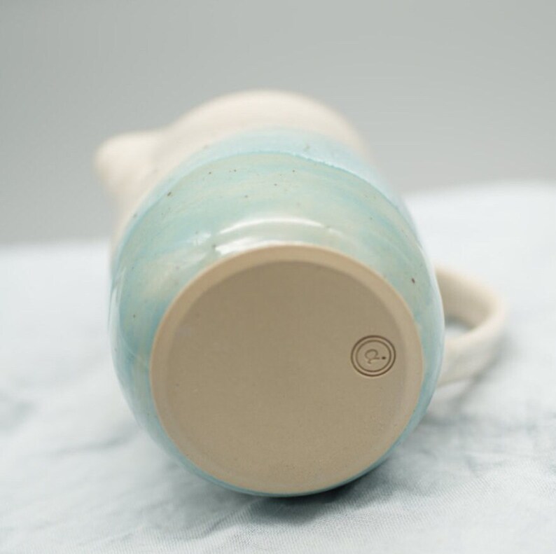 Krug, handgetöpferte Keramik, ca. 700 ml Bild 4