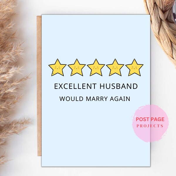 Funny Anniversary Card | For Husband | Greeting Card | Birthday Card For Him | Instant Download | Printable Card