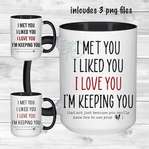 Funny Couples Mug Design: Cheeky Love Quote (Digital Download PNG File)
