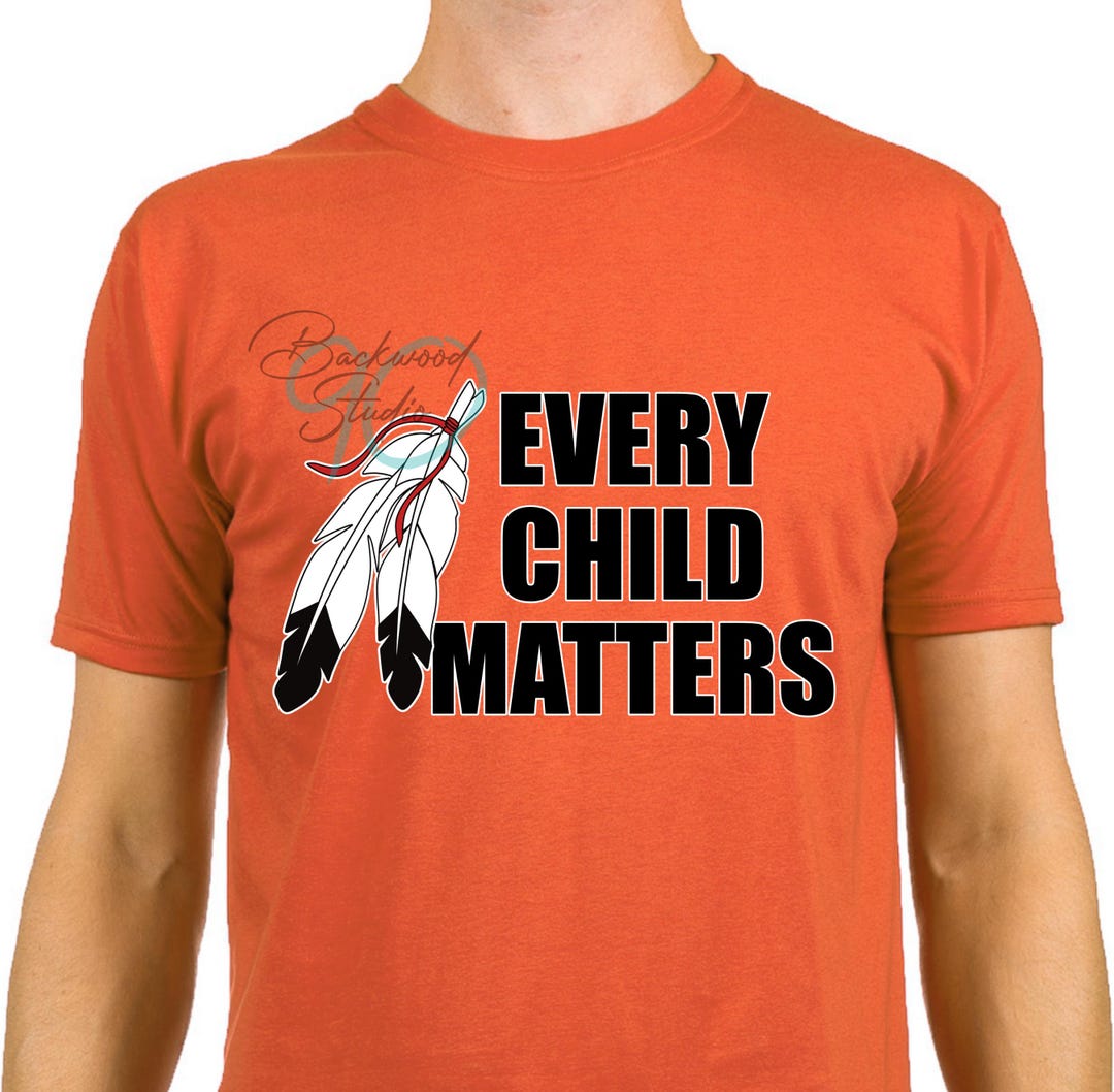 Orange Shirt Day Design, Every Child Matters PNG Design With Feather ...