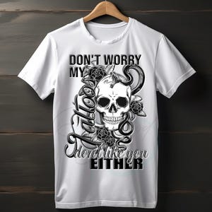 Tattoo Lover PNG: Sarcastic Skull Design (Digital Download)