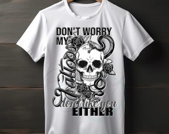 Tattoo Lover PNG: Sarcastic Skull Design (Digital Download)