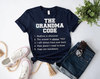 Grandma Code Shirt Design: PNG, DTF, Sublimation Graphic (Digital Download)