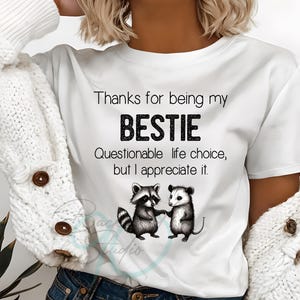 Funny Bestie Quote PNG: Sarcastic Friendship Digital Design (300 DPI)