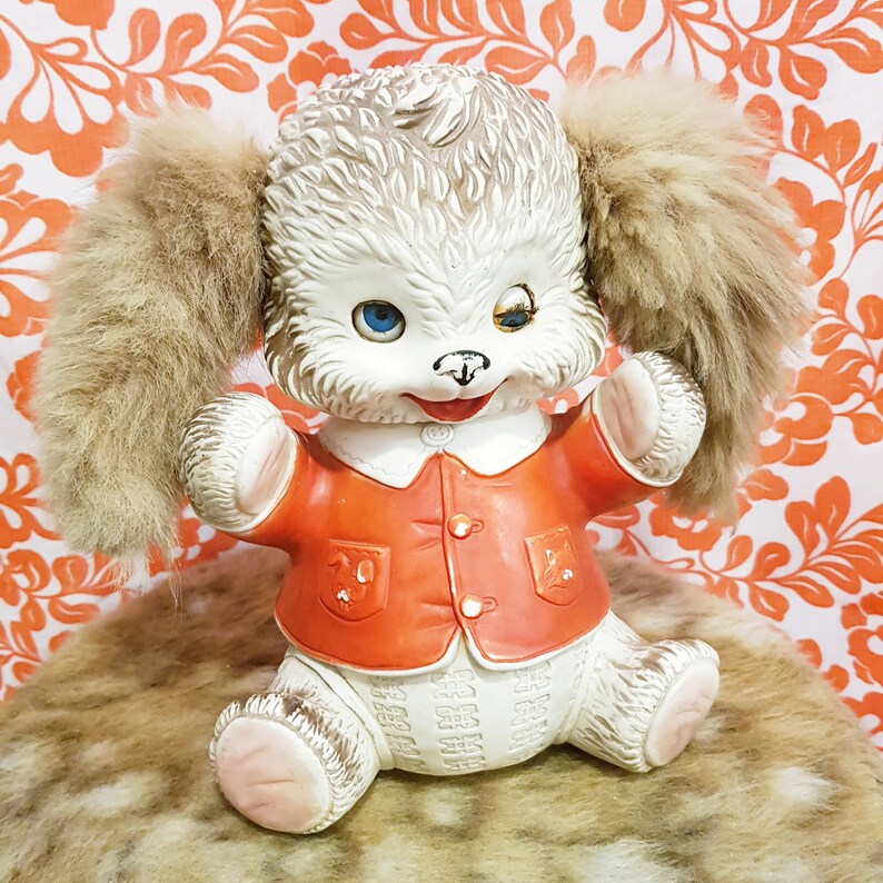 1962 Edward Mobley Plush Piggytail Bear Etsy