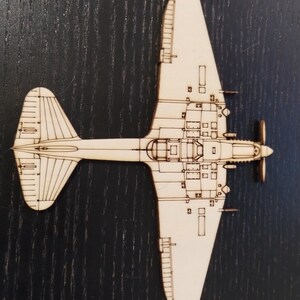 Ilyushin IL-2 .svg .dxf laser cut and engrave file