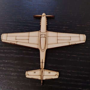 North American P51 D Mustang .svg .dxf laser cut and engrave file