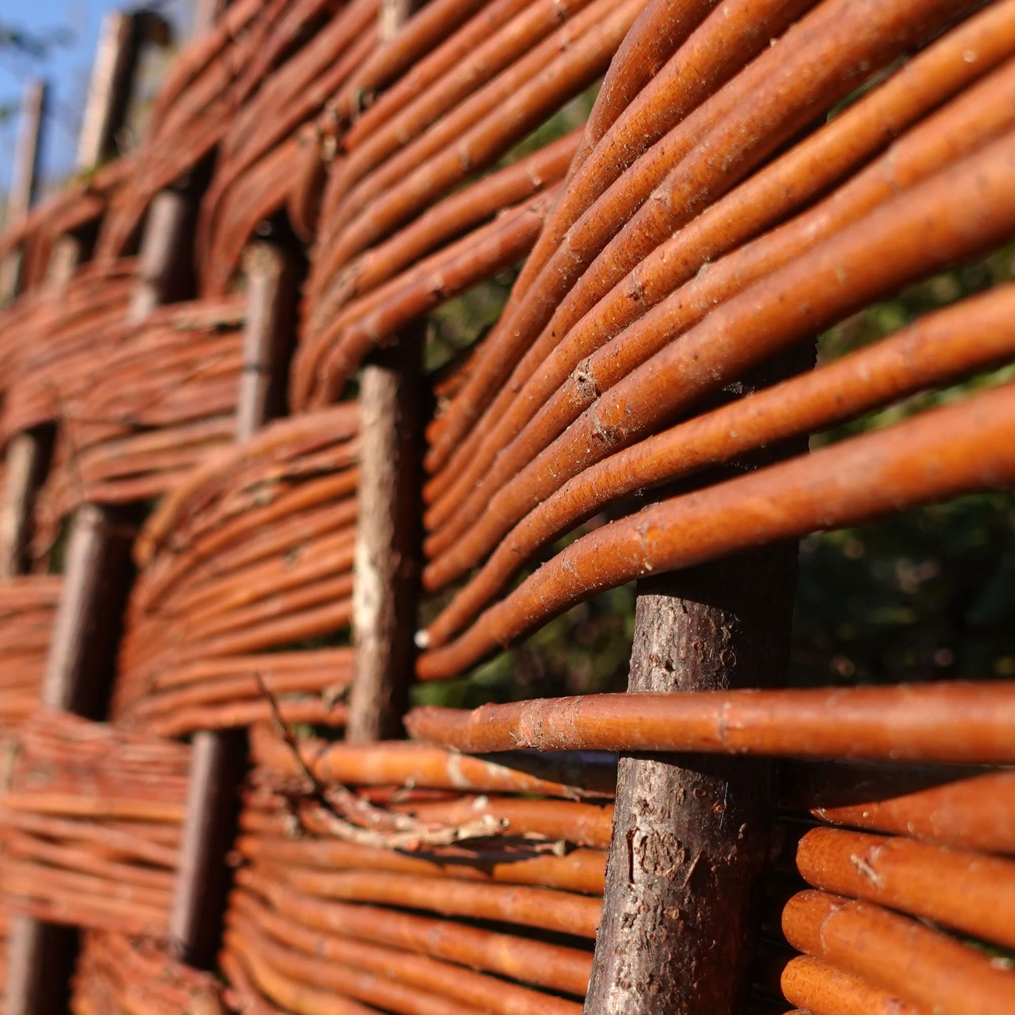 Willow Bunch Weave Hurdle Fence Panel Etsy UK