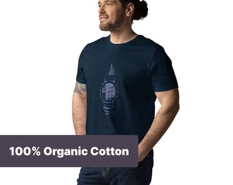 Camiseta ecológica unissex de algodão orgânico #Abstract3, camiseta minimalista, camisa geométrica, camisa gráfica, camiseta urbana urbana
