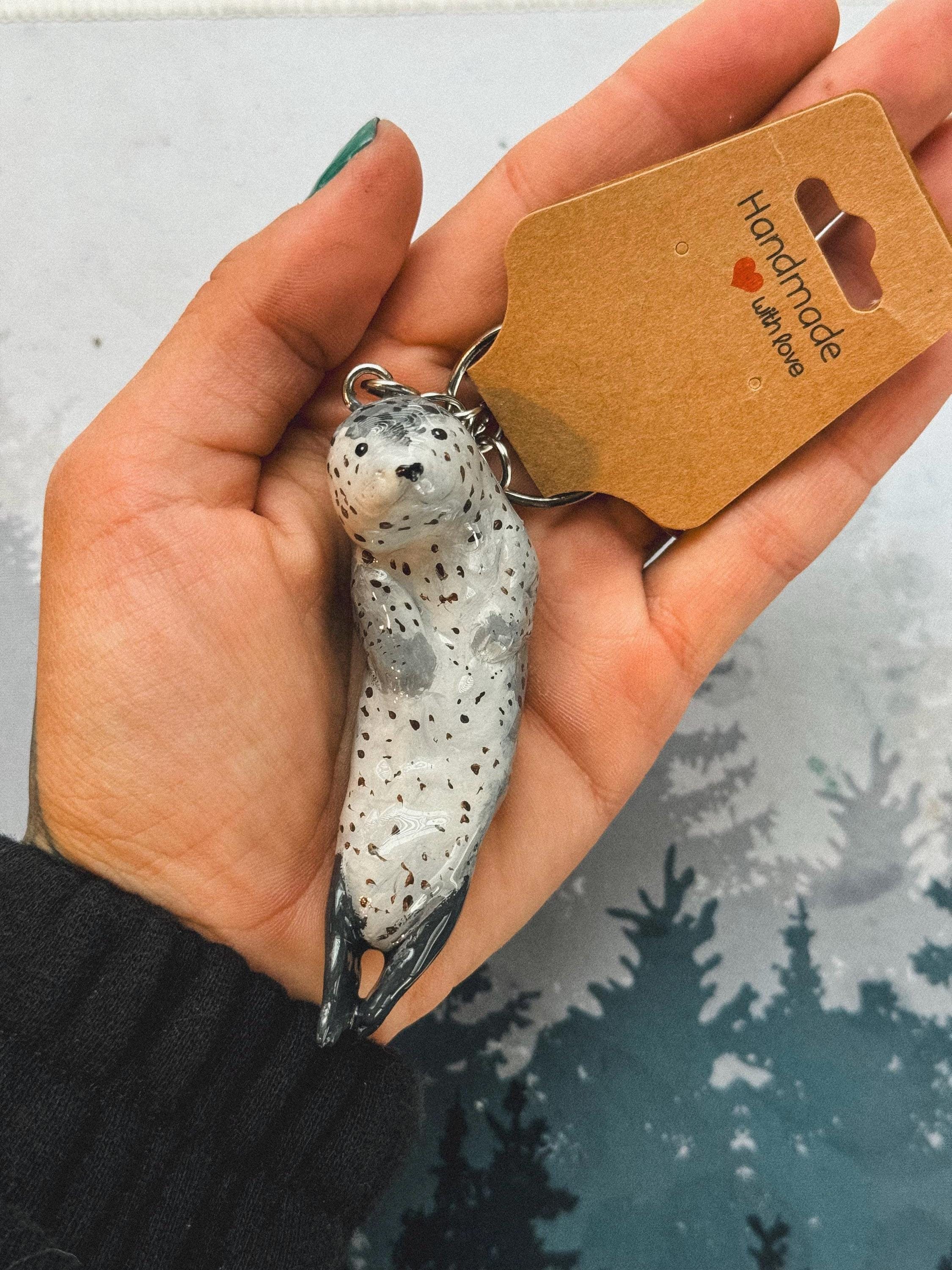 Harbor Seal keychain