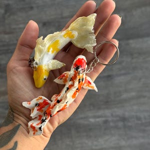 Koi fish keychain