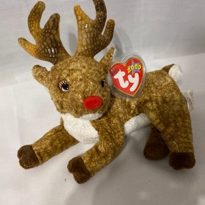 Ty Beanie Baby &quot;Roxie&quot; the Reindeer - 2000 Holiday Exclusive - Rare Vintage