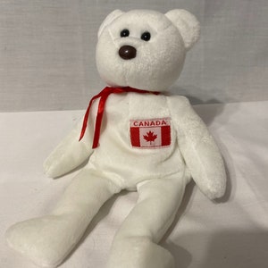 Ty Beanie Baby 1996 “Maple” the Canadian Bear - Collectable Retired Vintage