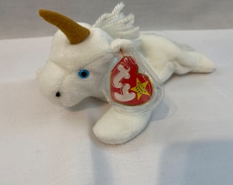 Ty Mütze Baby "Mystic" das Einhorn - SELTENE Vintage Sammlerstück im Ruhestand