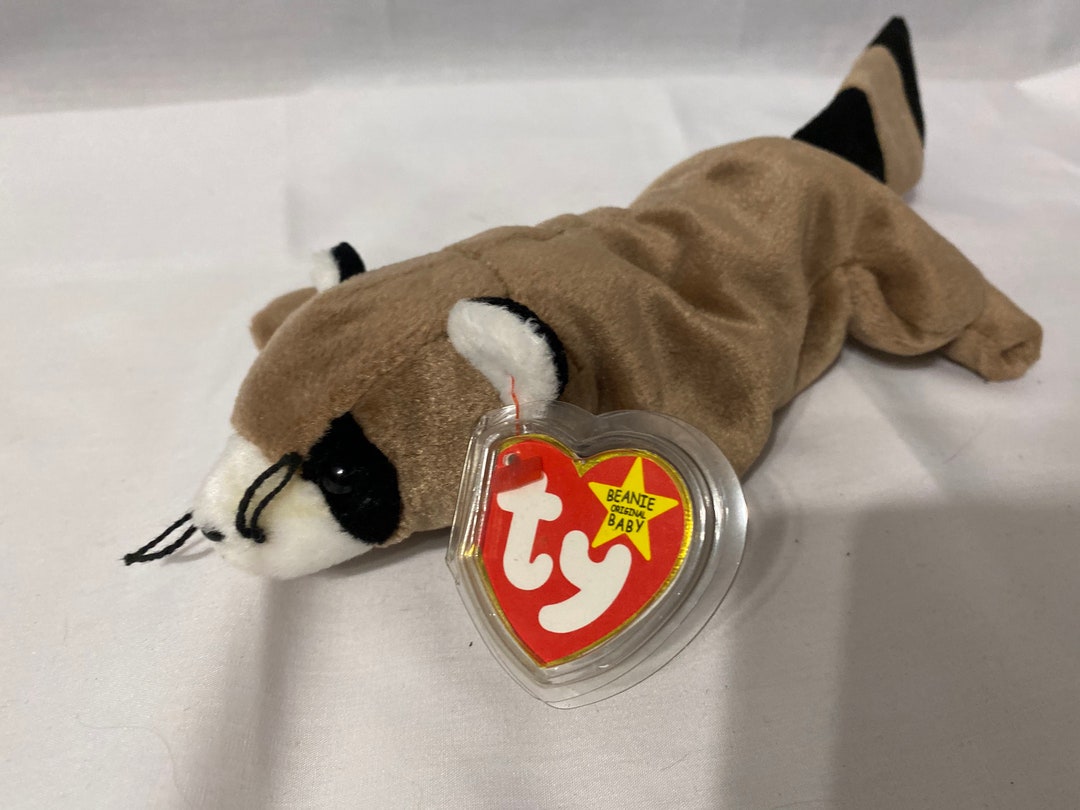 Ty Beanie Baby ringo the Raccoon 1995 Collectable Retired Vintage Etsy