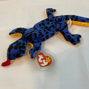Ty Beanie Baby « Lizzy » le lézard - 1995 Original vintage de collection