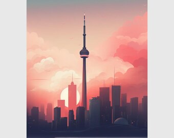 Fondo de pantalla digital de rascacielos urbanos para iPhone y Android - Descarga digital