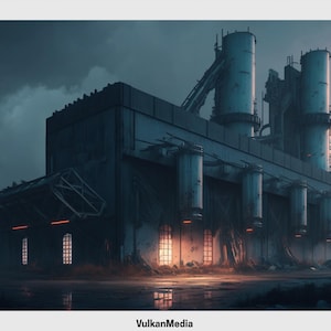 Abandoned Factory Digital Desktop Wallpaper for PC and Mac - Digital Download