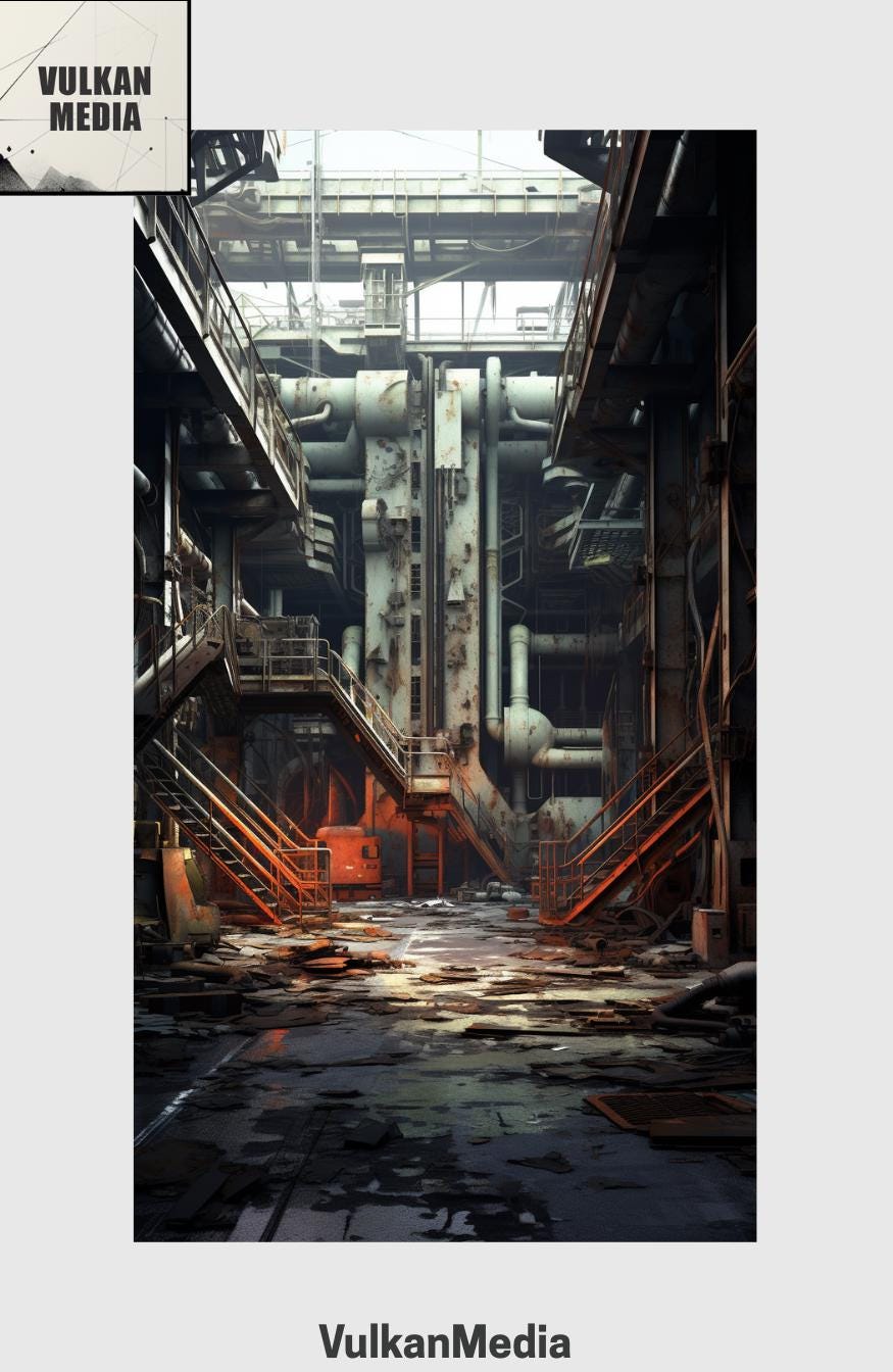 Rustic Factory Digital Mobile Wallpaper for iPhone and Android ...