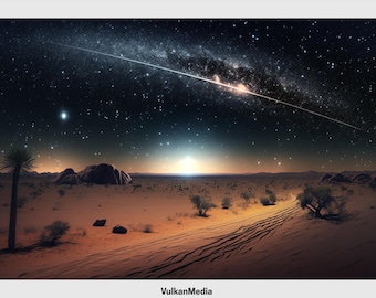 Desert Showers Digital Desktop Wallpaper for PC and Mac - Digital Download