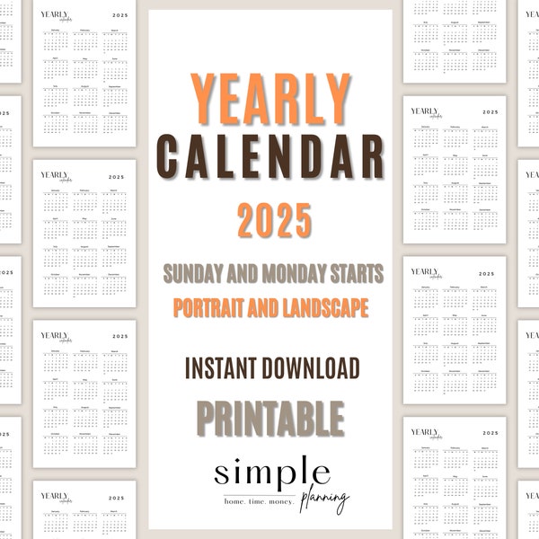 2025 Calendar Etsy