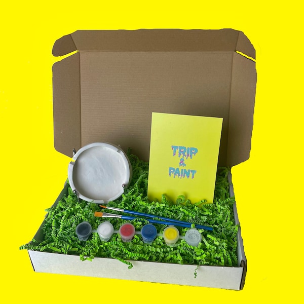Paint Your Own Ashtray Kit- Original Ashtray | Unique Stoner Gift | Stoner Activity | Custom Ashtray