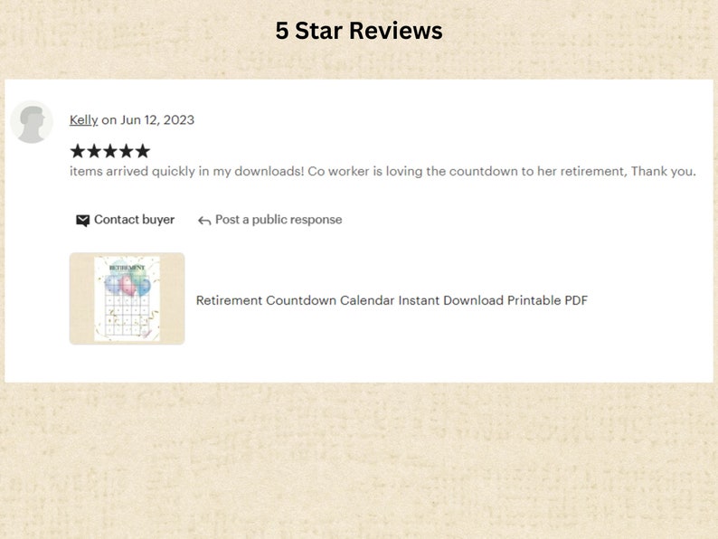 Retirement Countdown Calendar Instant Download Printable PDF - Etsy