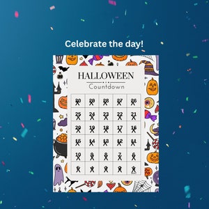 Spooky Halloween Countdown Calendar Get Ready for the Haunt - Etsy