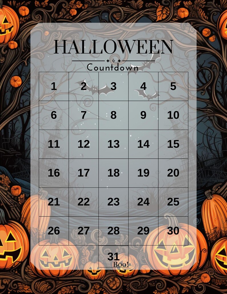 Spooky Halloween Countdown Calendar - Il 794xN.6281126531 Scn2 