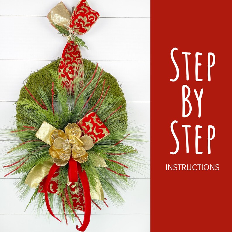 Learn How to Make A Christmas Moss Wreath, DIY Christmas Wreath ...