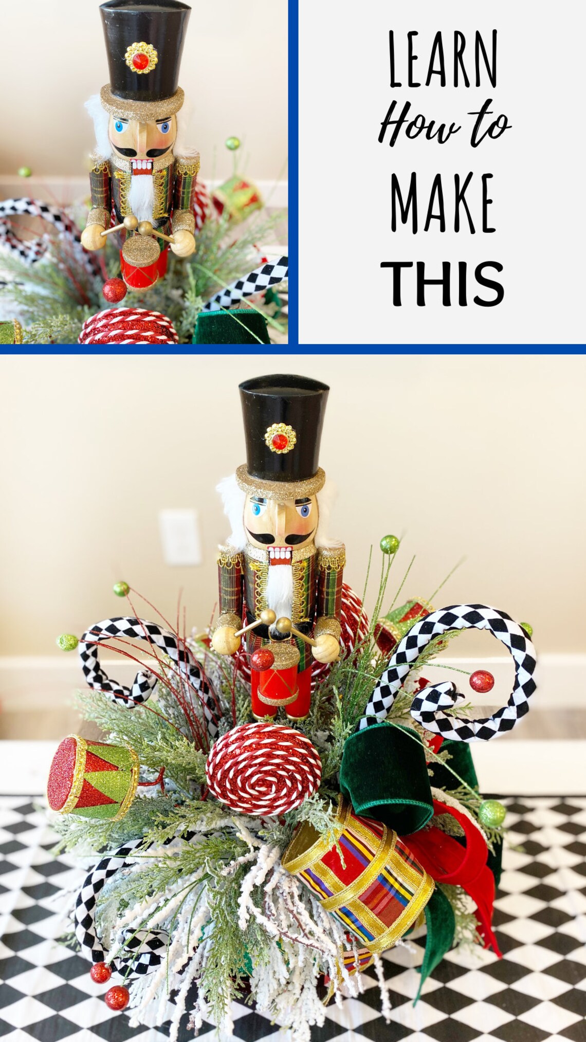How to Make A Nutcracker Centerpiece, DIY Christmas, Nutcracker Table