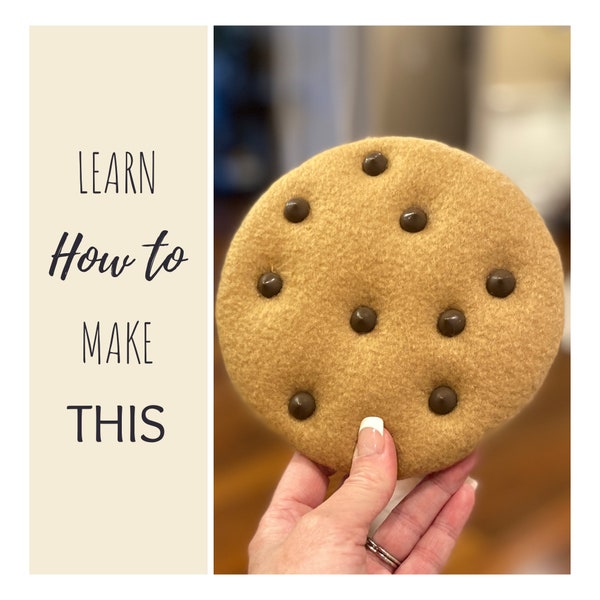 How To Make Fake Chocolate Chip Cookies, Cookie Wreath Attachment Tutorial, DIY Felt Cookie, No Sew Wreath Attachment Video Tutorial