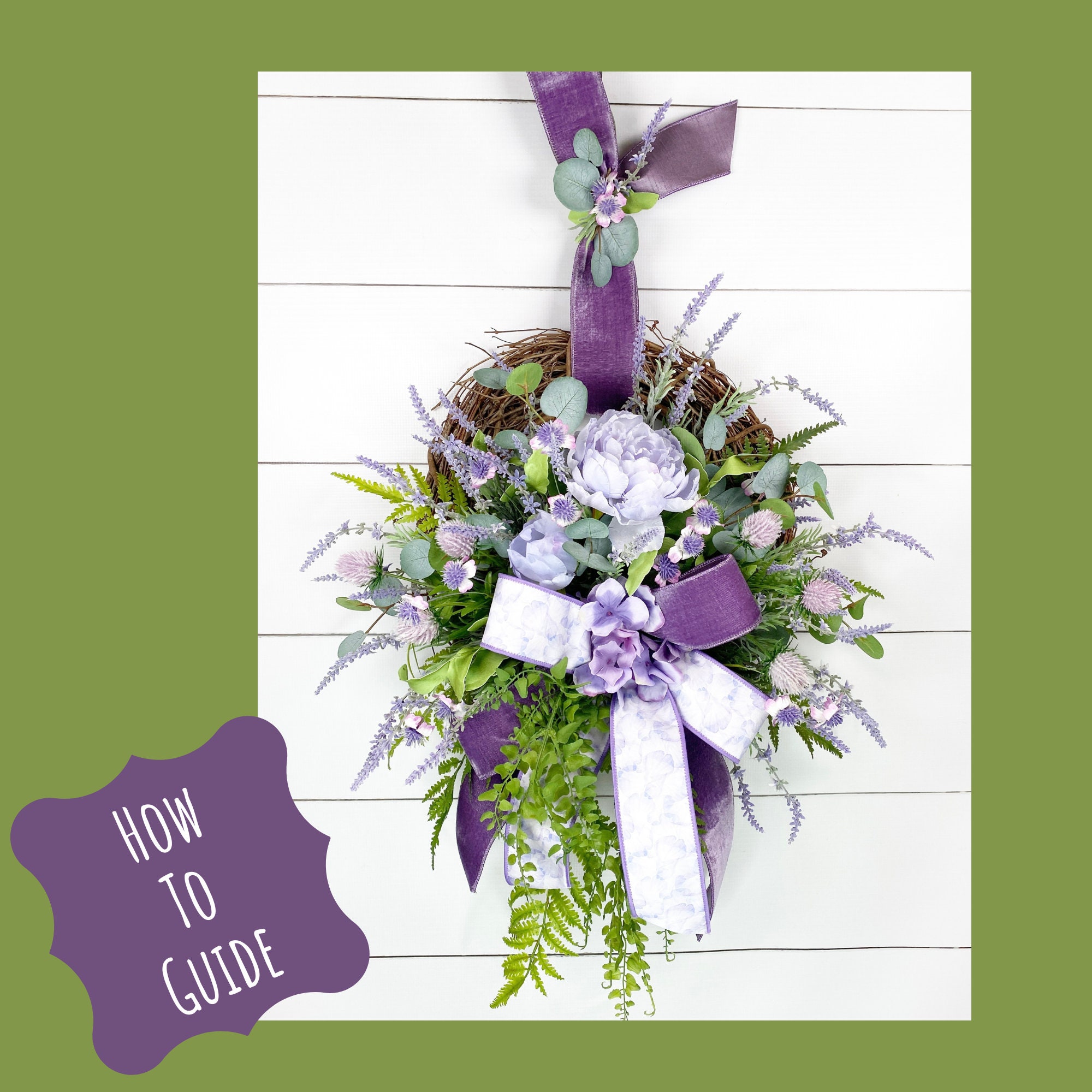 How to Make a Grapevine Wreath, DIY Floral Spring Wreath, Learn to Make