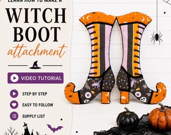 Tutorial voor heksenlaarskrans, Halloween-doe-het-zelf (pdf-patroon)