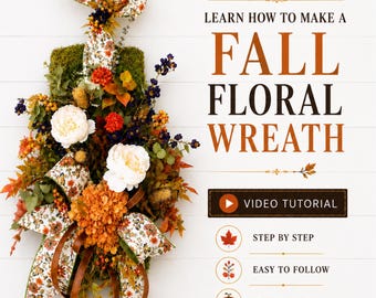 DIY Fall Wreath, Learn How to, Do it Yourself, Floral Design