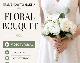 DIY Flower Bouquet Tutorial, Do it Yourself Wedding Flowers
