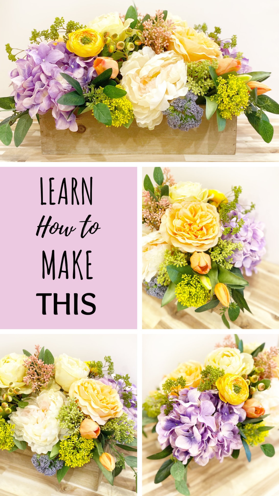 DIY Floral Centerpiece, Flower Centerpiece Video, Do It Yourself Easter ...