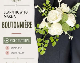 DIY Boutonniere Video Tutorial, How to Wedding Flowers