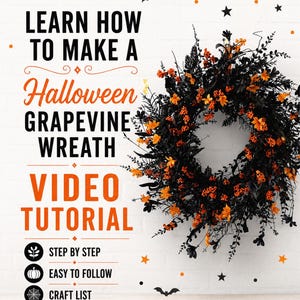 DIY Halloween Wreath, How to Make Wreaths Video Tutorial