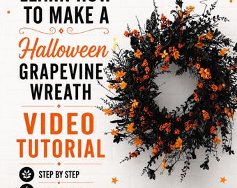 DIY Halloween Wreath, How to Make Wreaths Video Tutorial